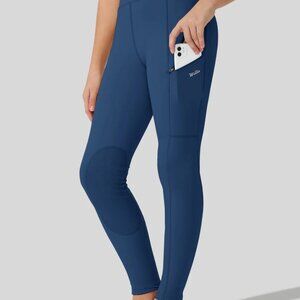 Willit Girl's Horse Riding Pants/Tights/Equestrian Breeches, Medium,  Ocean Blue
